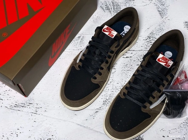 Low CQ4277-001 Air OG Travis Dark Jordan x SP 1 Scott Mocha 0702
